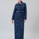 Crystal-Embellished Tweed Jacket