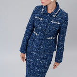 Crystal-Embellished Tweed Jacket