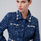 Crystal-Embellished Tweed Jacket