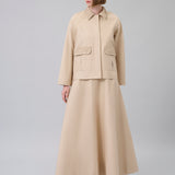 Pearl-Embellished Utility Jacket