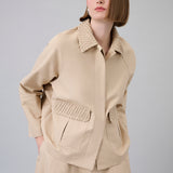 Pearl-Embellished Utility Jacket