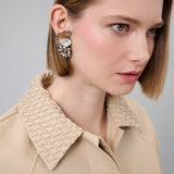 Pearl-Embellished Utility Jacket