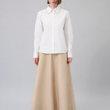 Bead-Embellished Collared Shirt