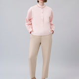 Barrel-Leg Cropped Pants