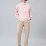 Barrel-Leg Cropped Pants
