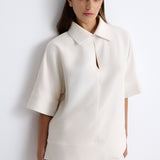 Nean Short-Sleeve Top Off White
