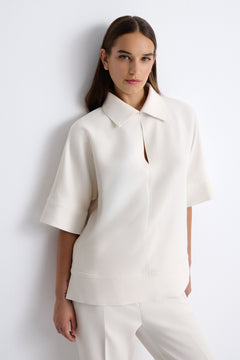 Nean Short-Sleeve Top Off White