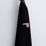 Nean Embellished Collar Maxi Dress Black