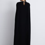 Nean Embellished Cape Gown Black