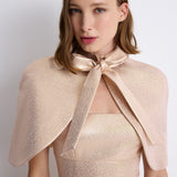 Nean Rose Gold Bolero Cape  Rose Gold