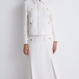 Nean Cropped Tailored Jacket
 Ecru