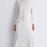 Nean Cropped Tailored Jacket
 Ecru