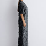 Nean Full-Length Sequin Dress Dark Grey