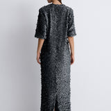 Nean Full-Length Sequin Dress Dark Grey