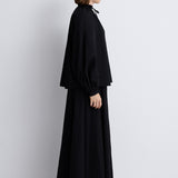 Nean Volumed Taffeta Blouse Black