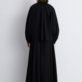 Nean Volumed Taffeta Blouse Black