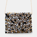 Nean Crystal Embellished Clutch Bag Black